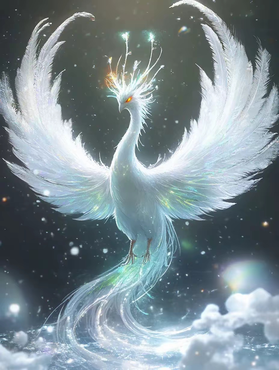 凤凰来仪,瑞气盈门,冰凤展翅,美到极致!