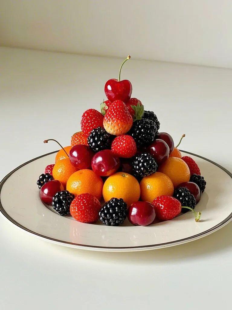 年夜饭配上水果摆盘 仪式感满满哒!