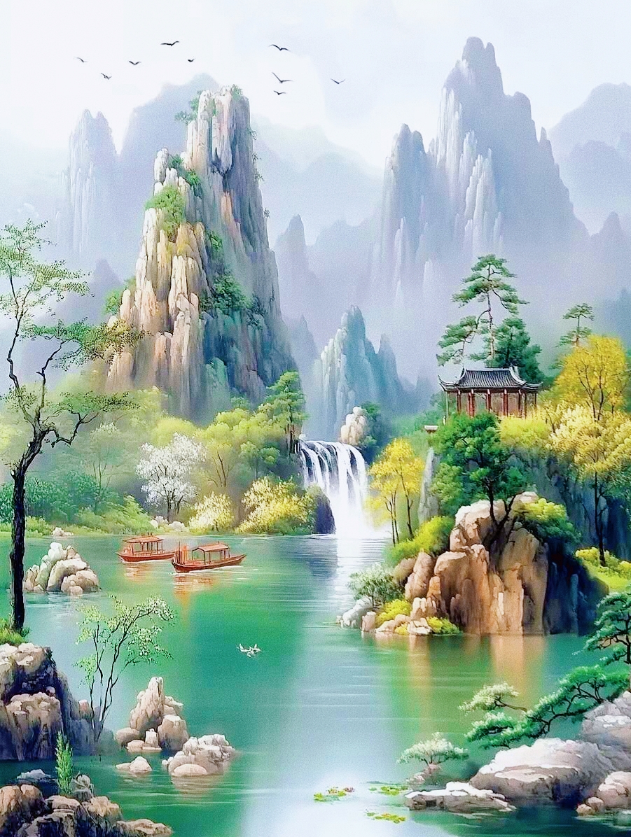 治愈系庭院风景头像