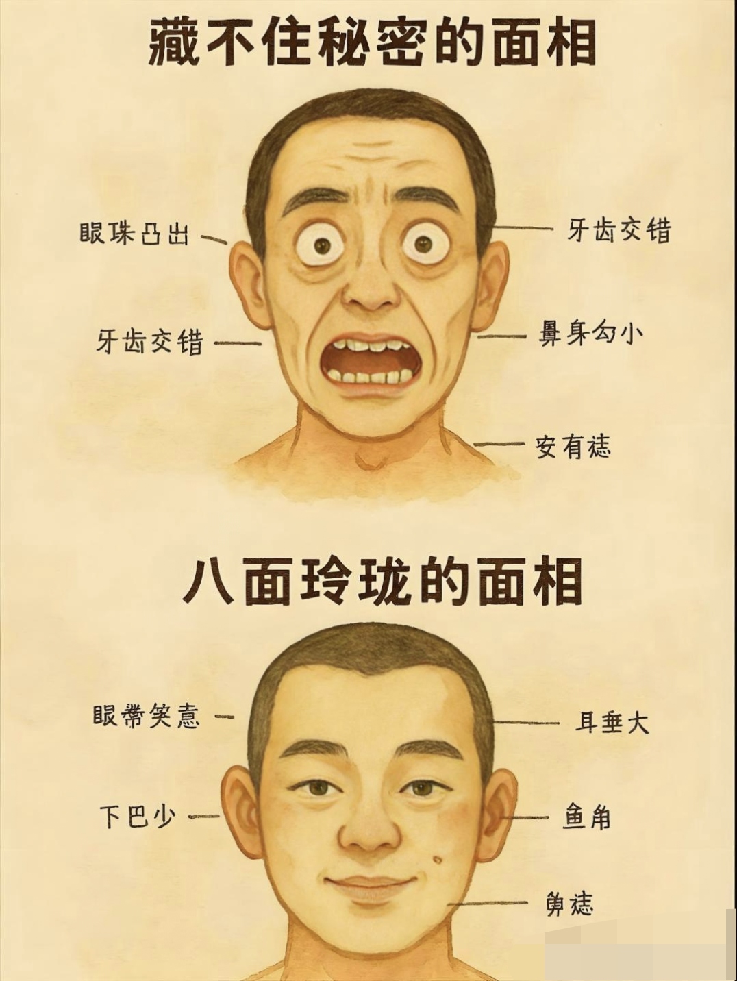 相学——来人不用问的读相术 通过一个人的面相外貌,的确可以窥见一个