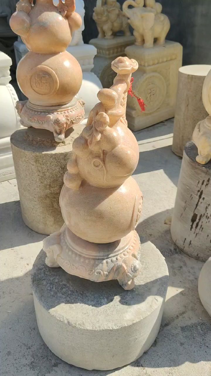 旋转石雕葫芦雕刻