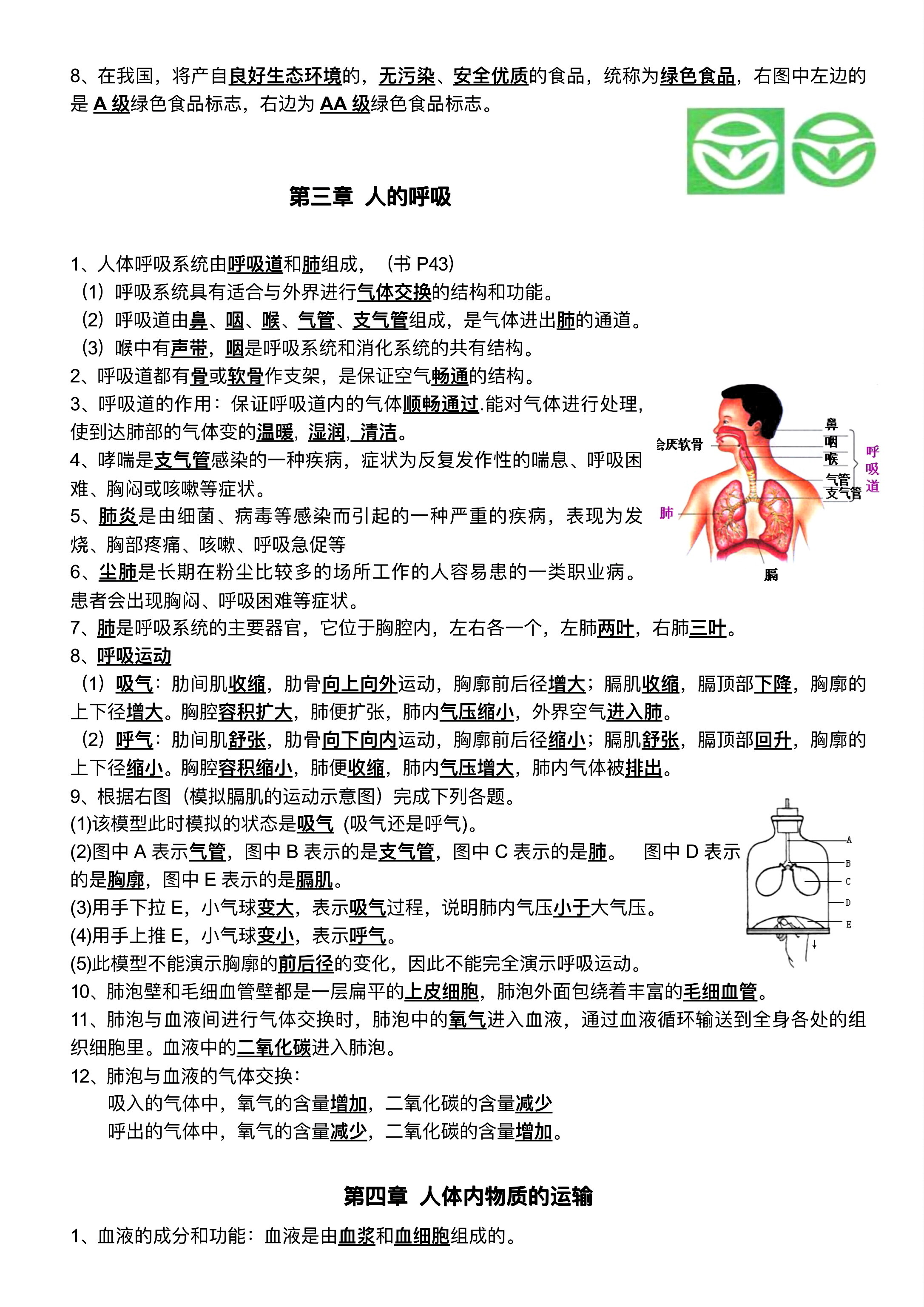 七年级生物复习计划（期末）的简单介绍