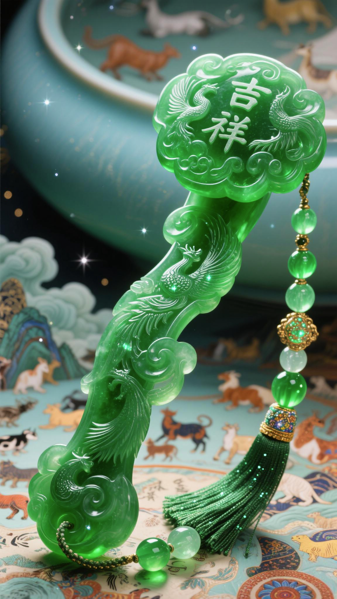 送你"吉祥"玉如意壁纸~快来领你的吉祥如意吧