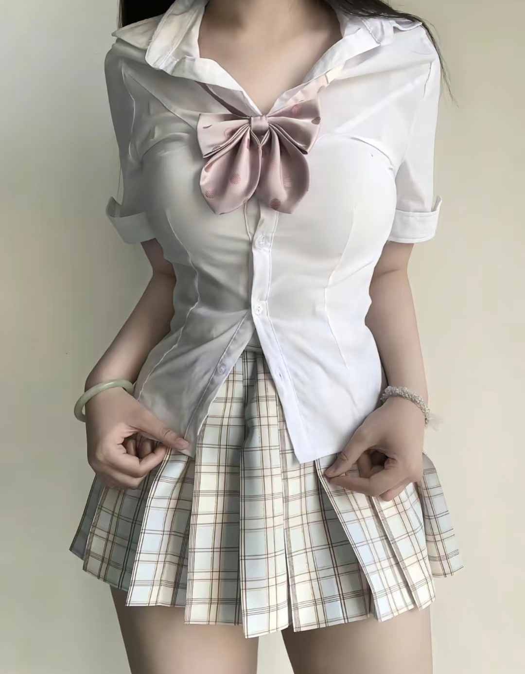 终于知道为什么那么多女孩子爱穿jk啦我穿上之后才发现这也太性感了