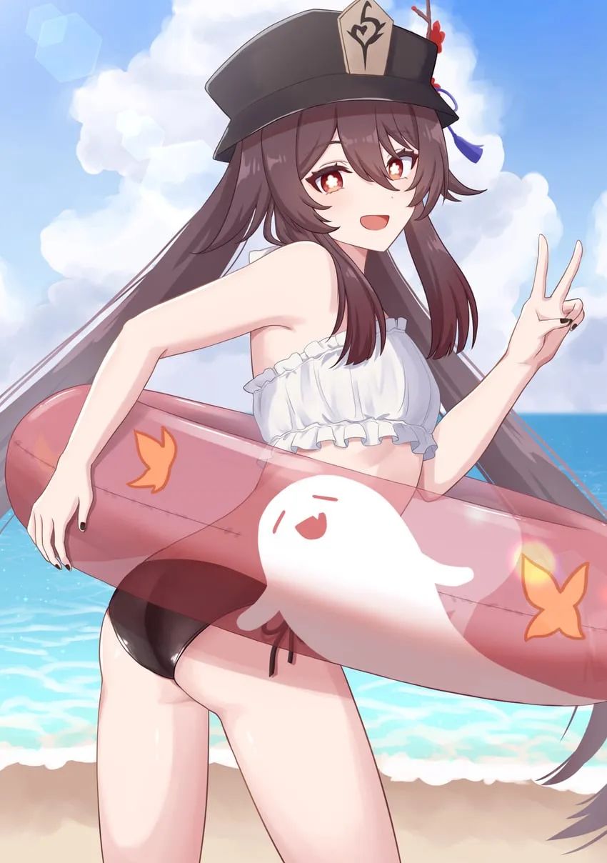 原神# 泳装胡桃