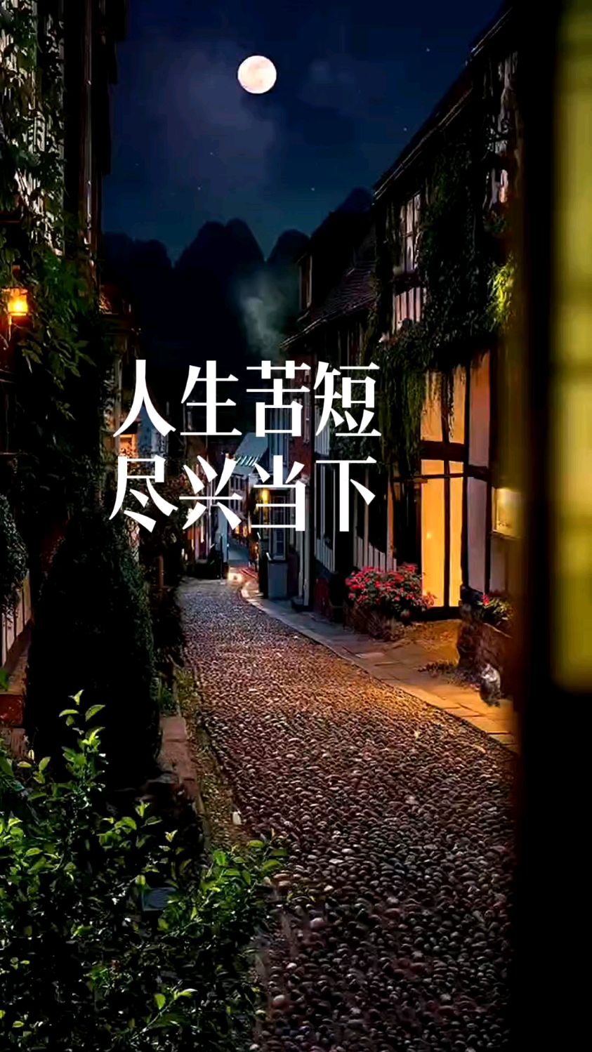 人生苦短,尽兴当下