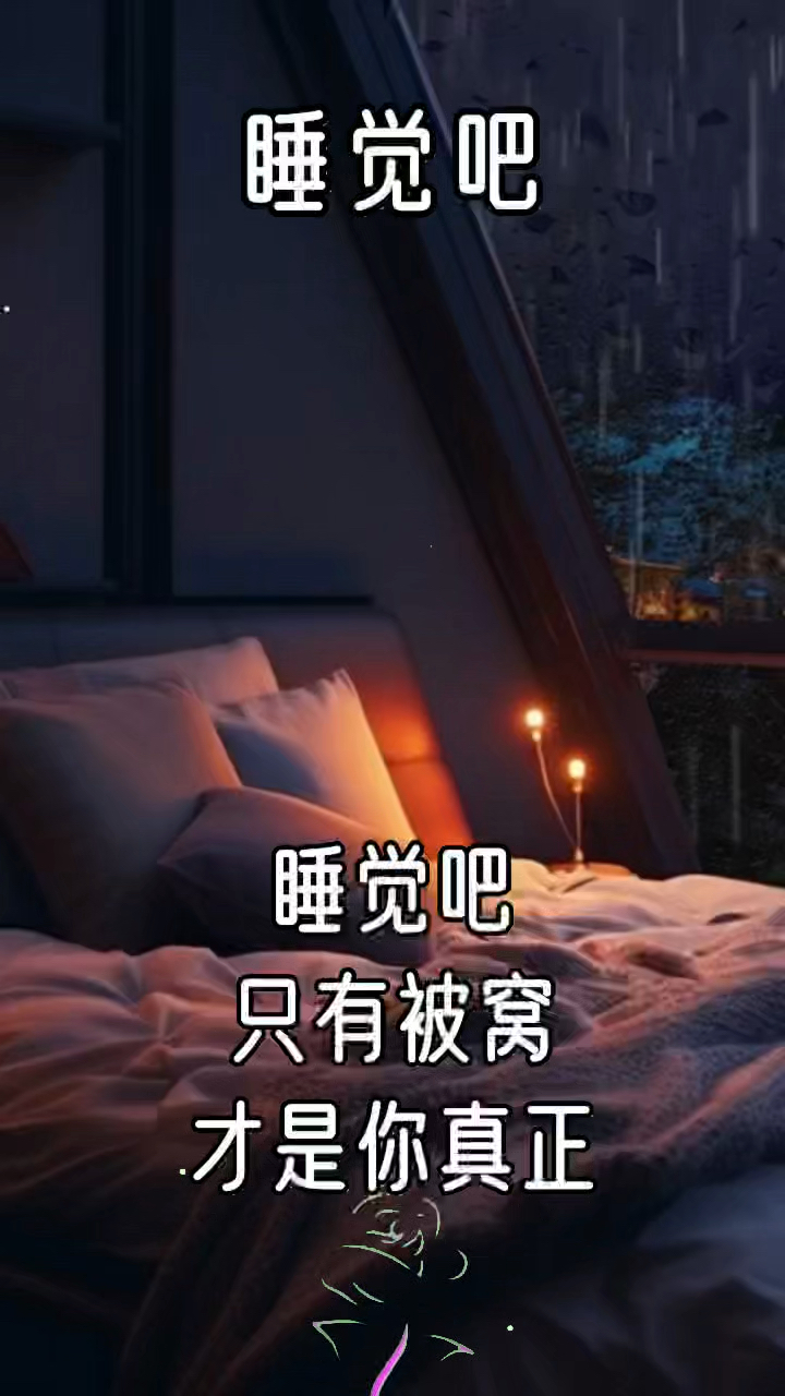 睡觉吧,被窝才是真正的港湾