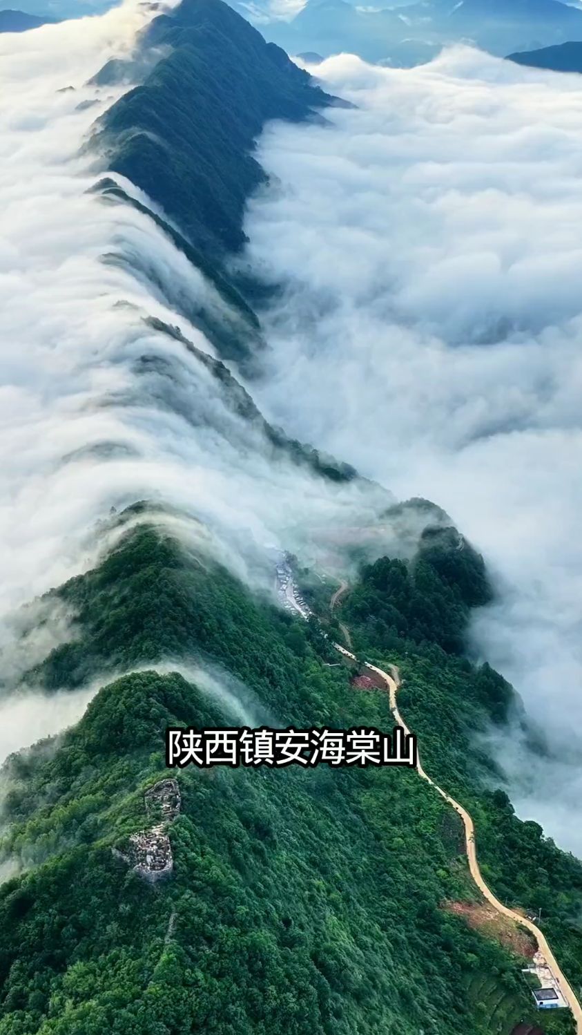 镇安海棠山是一个看云海避暑的好地方 镇安海棠山
