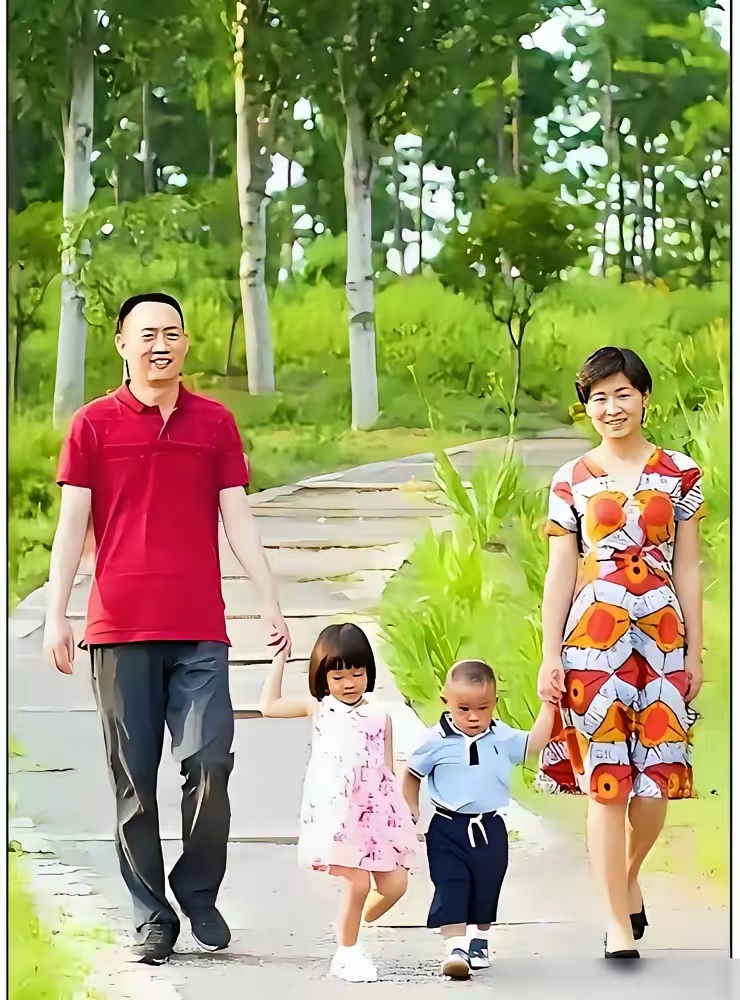 6岁女儿上学,2岁儿子入园,事业家庭平衡,令人羡慕