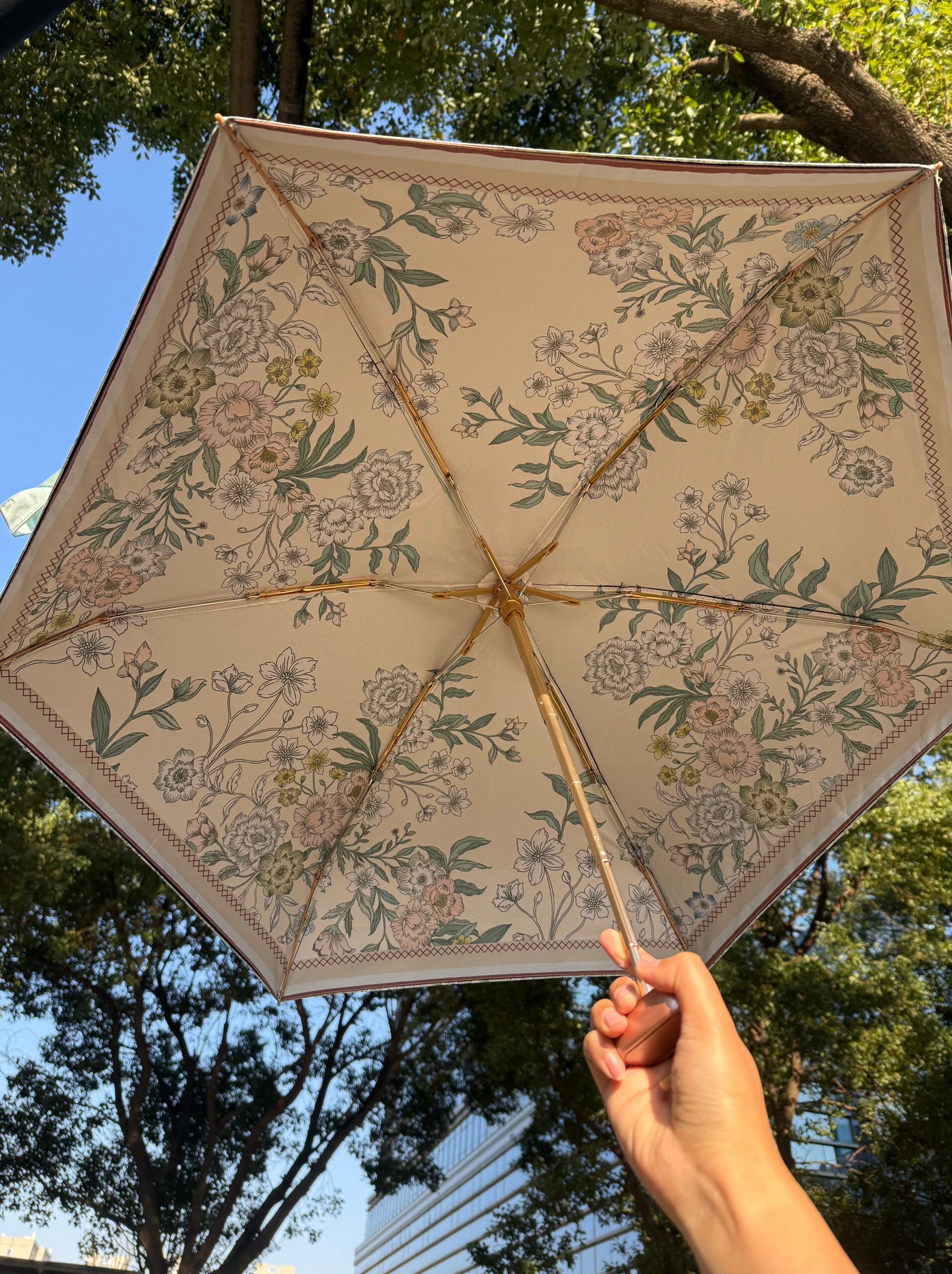 这把花花伞真的太好看了! 超轻超小晴雨伞,颜值爆表!