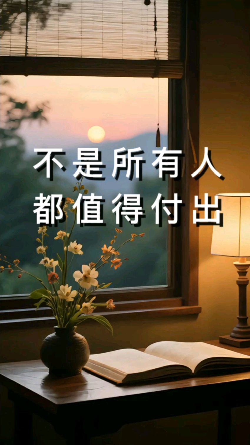 不是所有人都值得付出