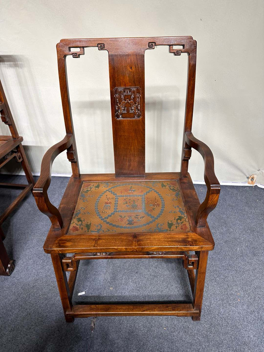 黄花梨木八仙桌七件套