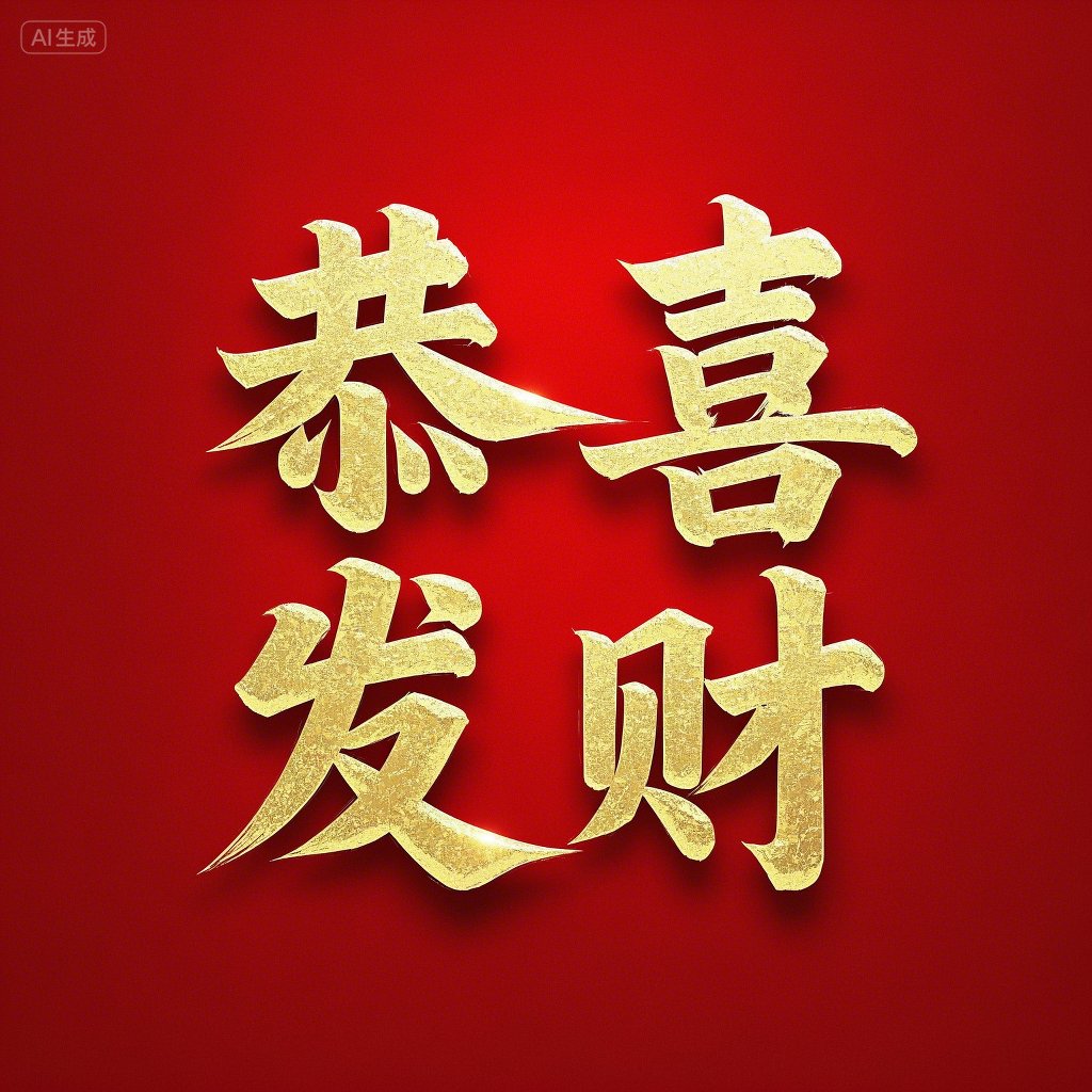 越用越旺的背景头像红色喜庆金色字,恭喜发财日进斗金