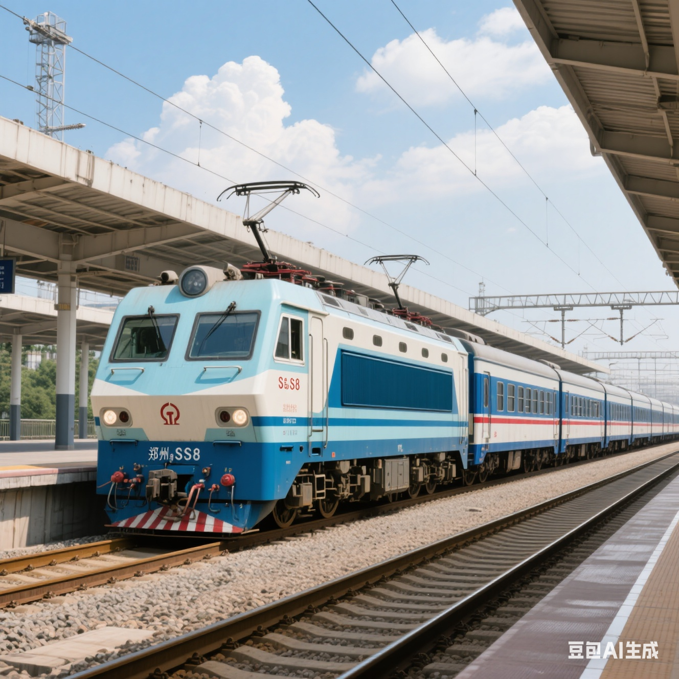 此趟,由小八哥牵引,25k空调快速列车