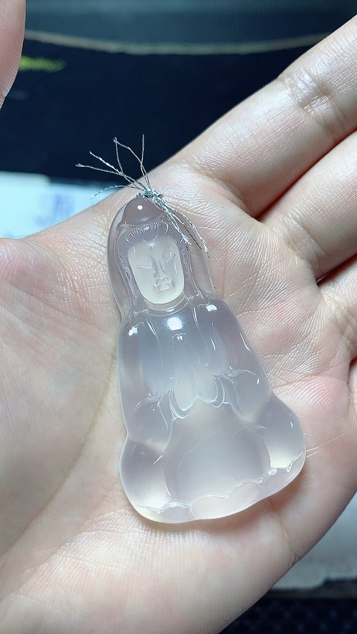 正冰种素衣观音吊坠