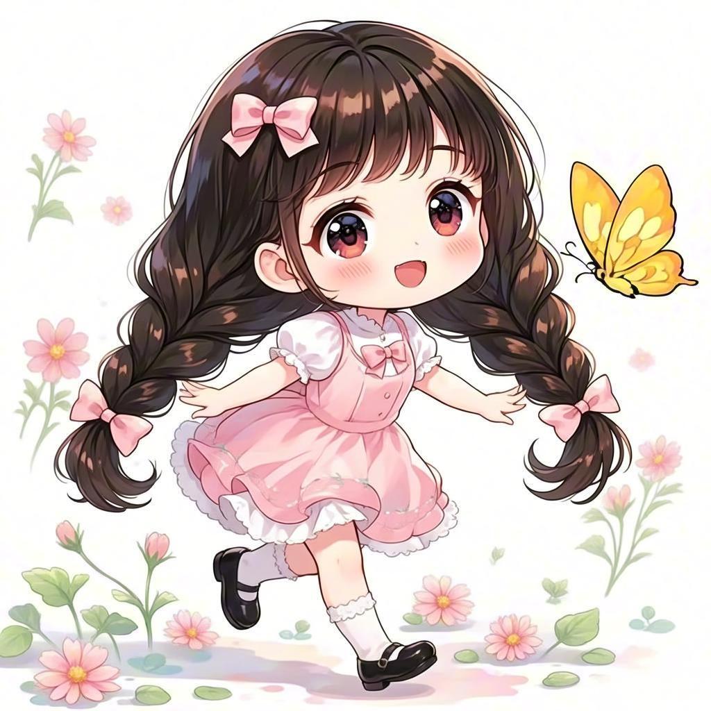 追蝴蝶的小女孩