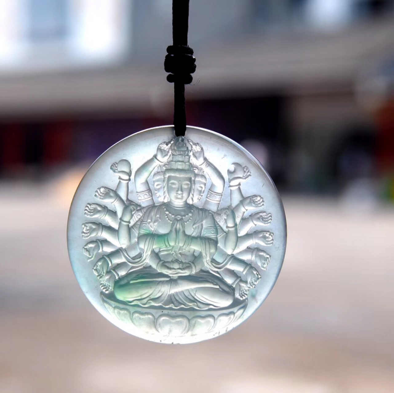 千手观音,精品翡翠 千手观音 大师细作 上乘收藏佳品, 配大师证书,一