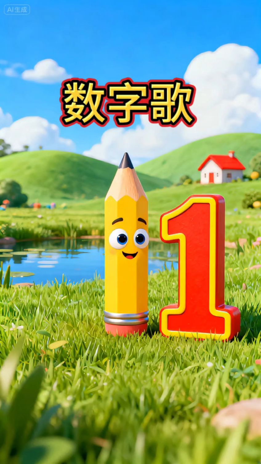 1像铅笔细又长,2像小鸭水中游