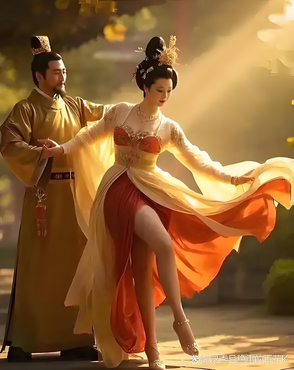 唐朝故事"杨贵妃霓裳羽衣演出"