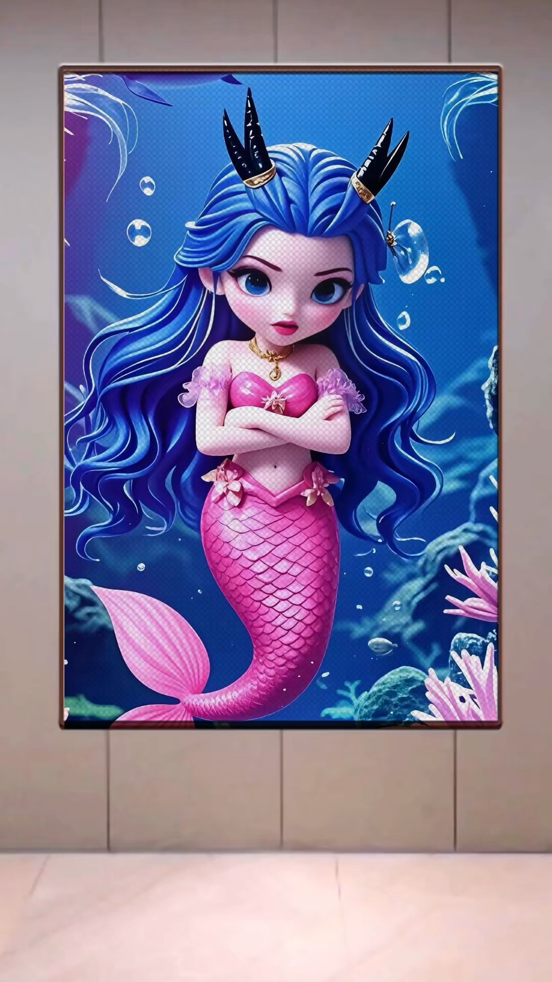 敖闰姑姑的美人鱼尾巴真好看