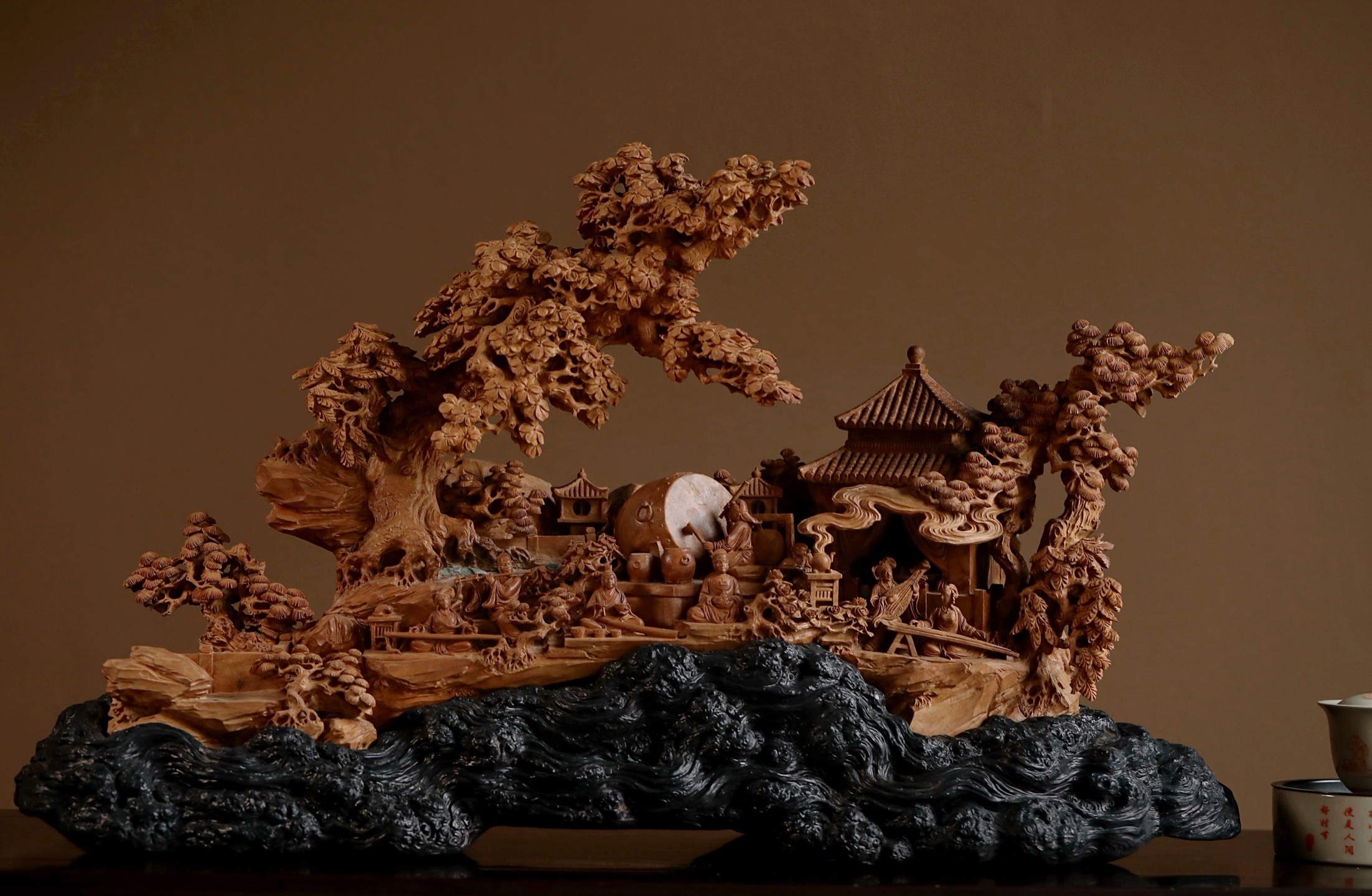 老山檀 太平盛世 大摆件