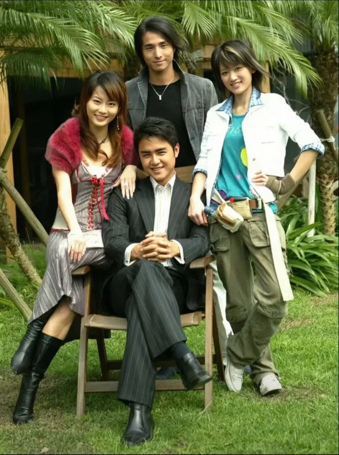 2005年《王子变青蛙》拍摄时四位主演明道陈乔恩王少伟赵虹乔的