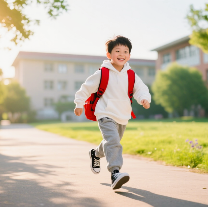 他偷偷跟我说,新学期要当"追光小队长"