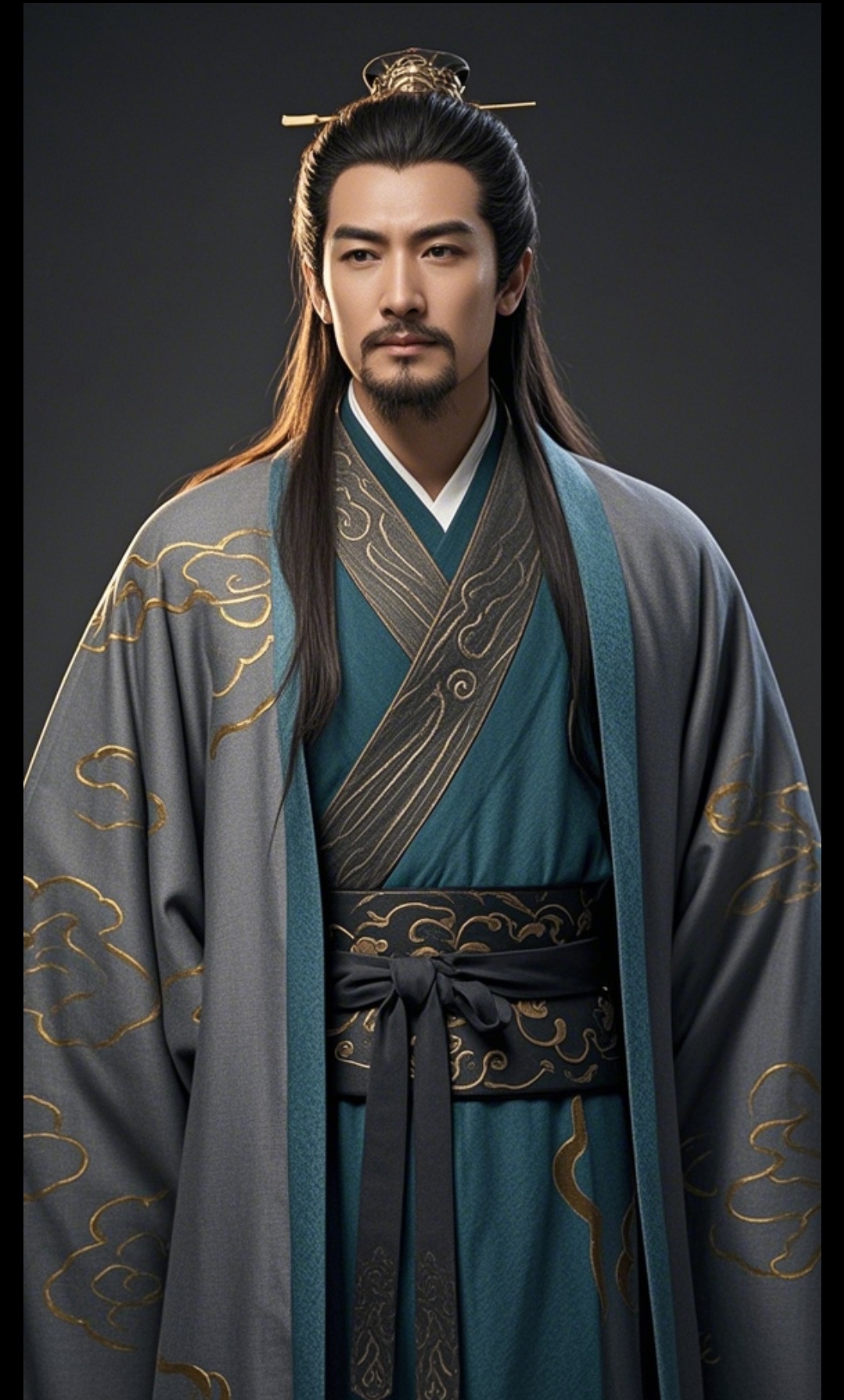—他就是蜀汉的丞相孔明众人敬称诸葛亮