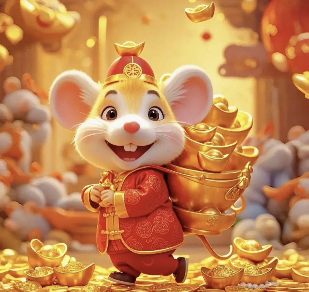 今年对于属鼠的你来说简直是"如鱼得水",事事顺心如意, 财运滚滚而来