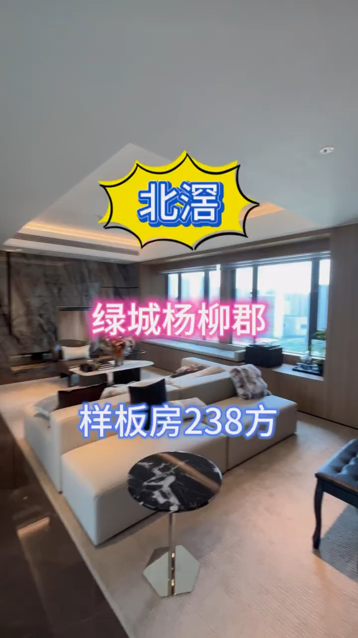 顺德北滘 绿城杨柳郡 样板房238方 望江