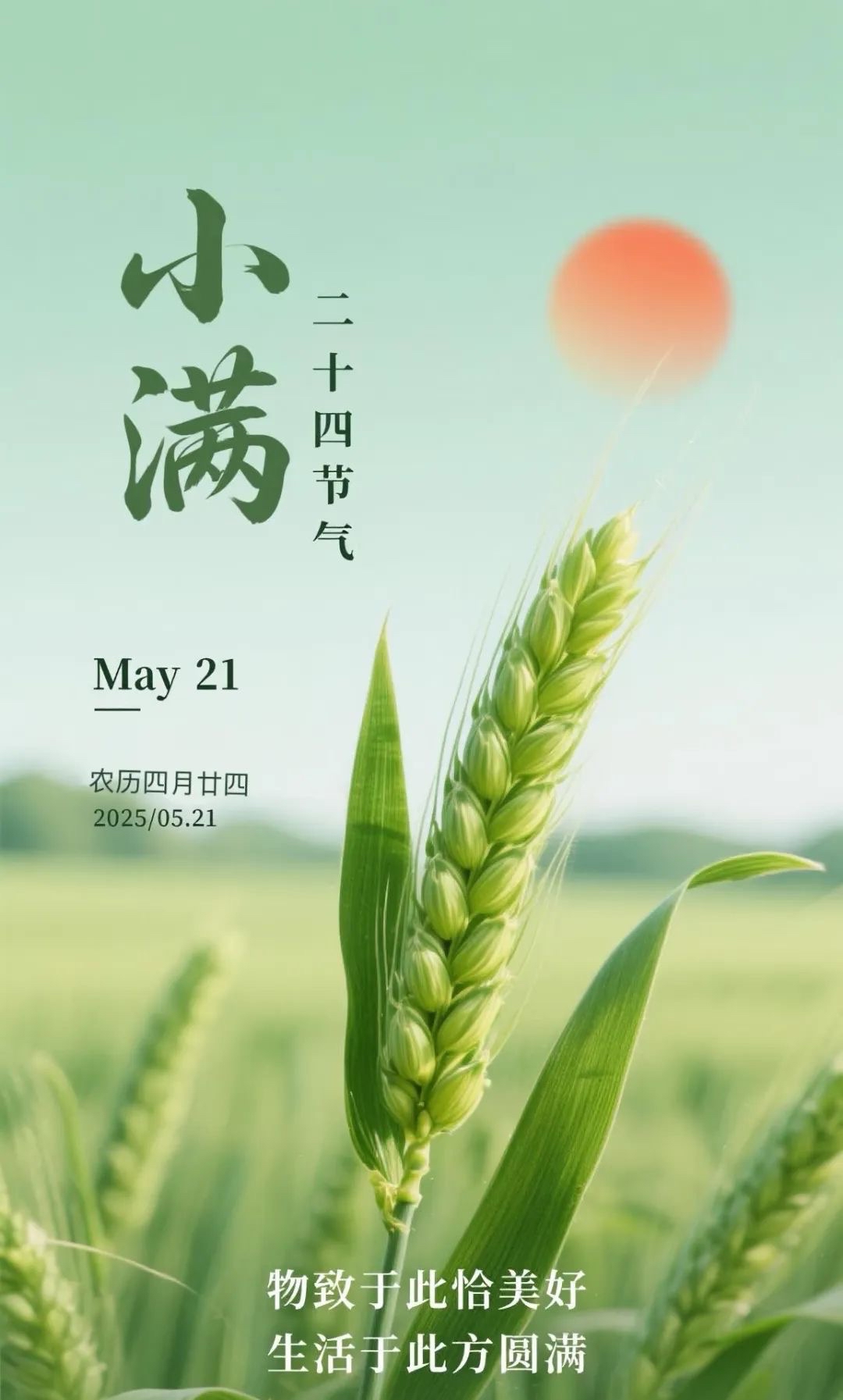 今生小满须尽欢,自在浅喜安然. 花月如梦未圆,进退微醉半山