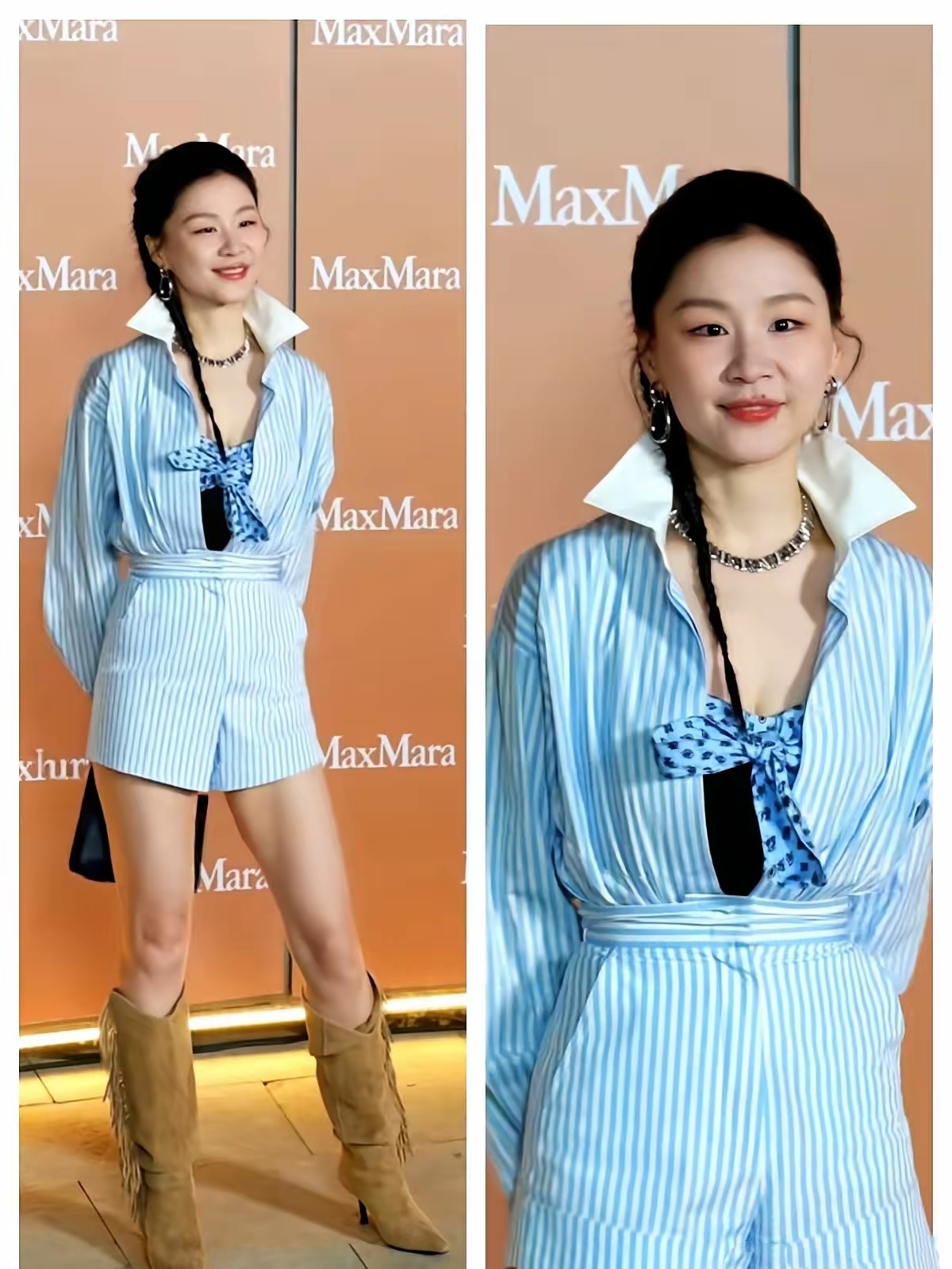 80斤金靖把产后妈妈吓哭 58厘米腰,80斤体重,166厘米身高,金靖在秀场