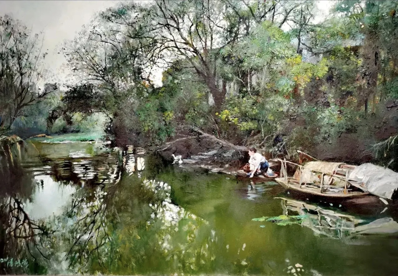 潘鸿海画家笔下的江南水乡