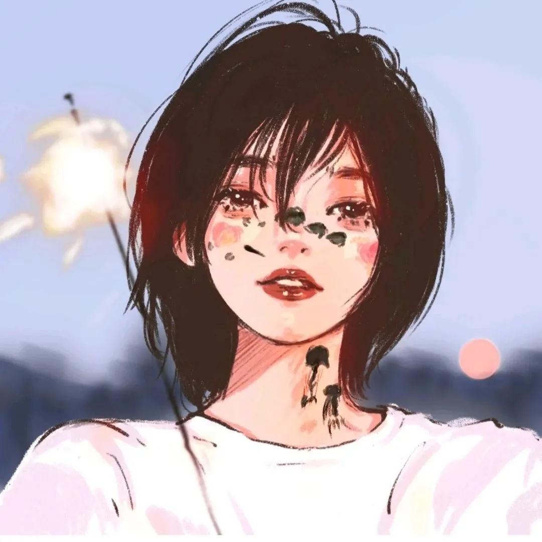 超有氛围感的动漫女头