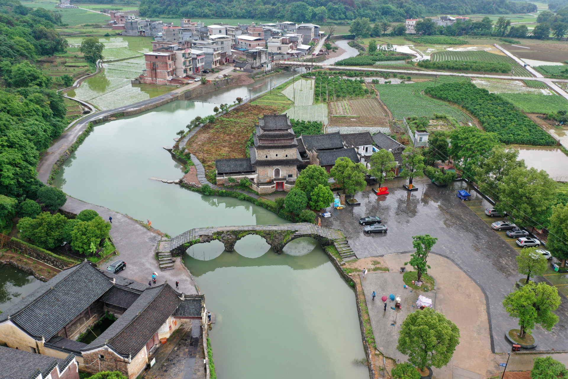 上甘棠古村平面图图片