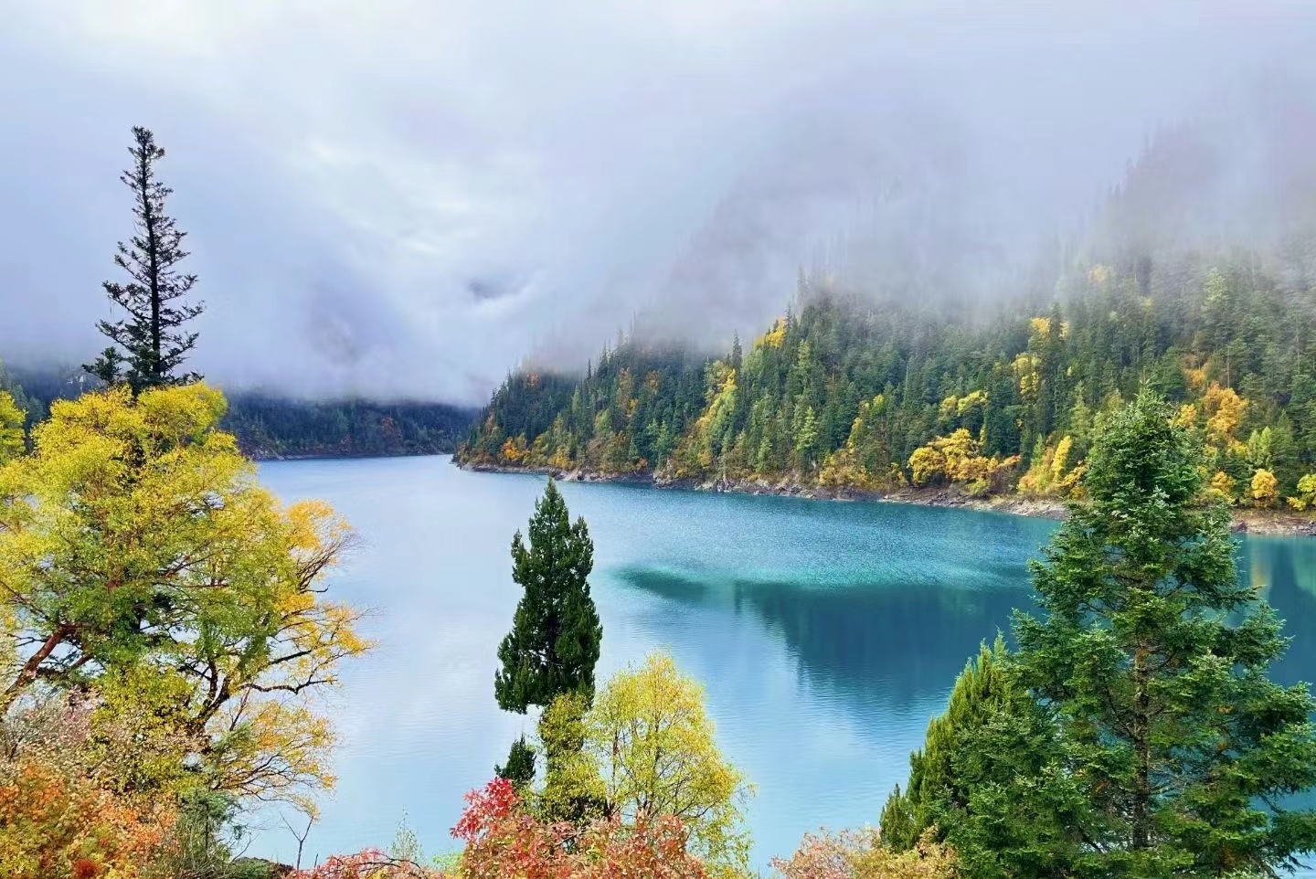 九寨沟风景图片秋天图片