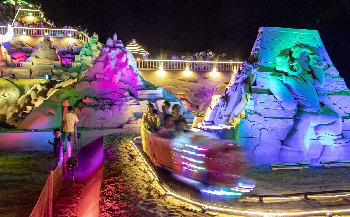 浙江舟山朱家尖国际沙雕艺术广场:沙雕艺术的海洋