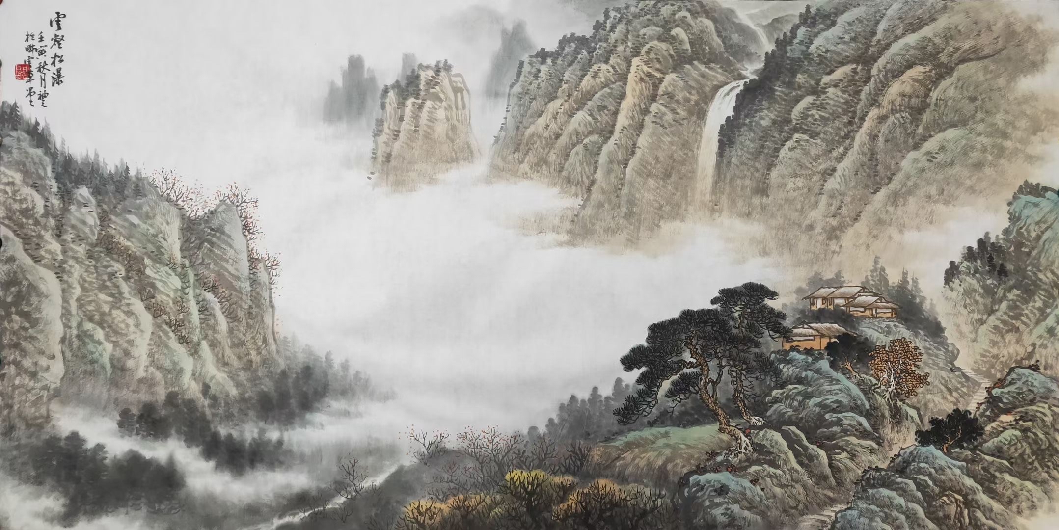 关福元山水画构图精巧,融汇古今,气韵生动意境深邃