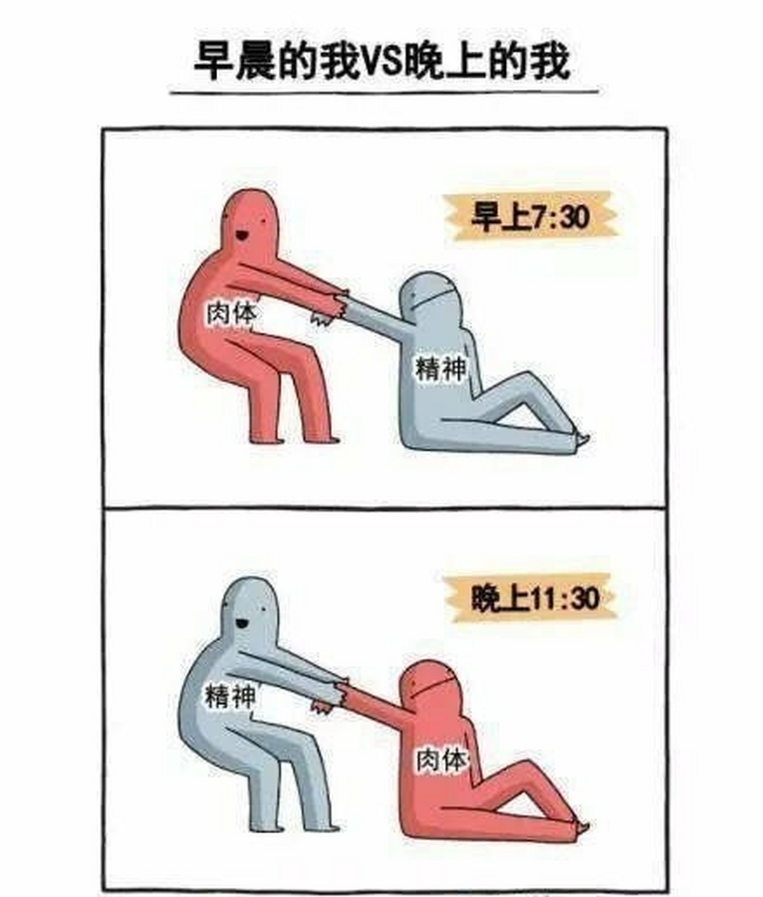 白天的我vs晚上的我太真实了[左捂脸]