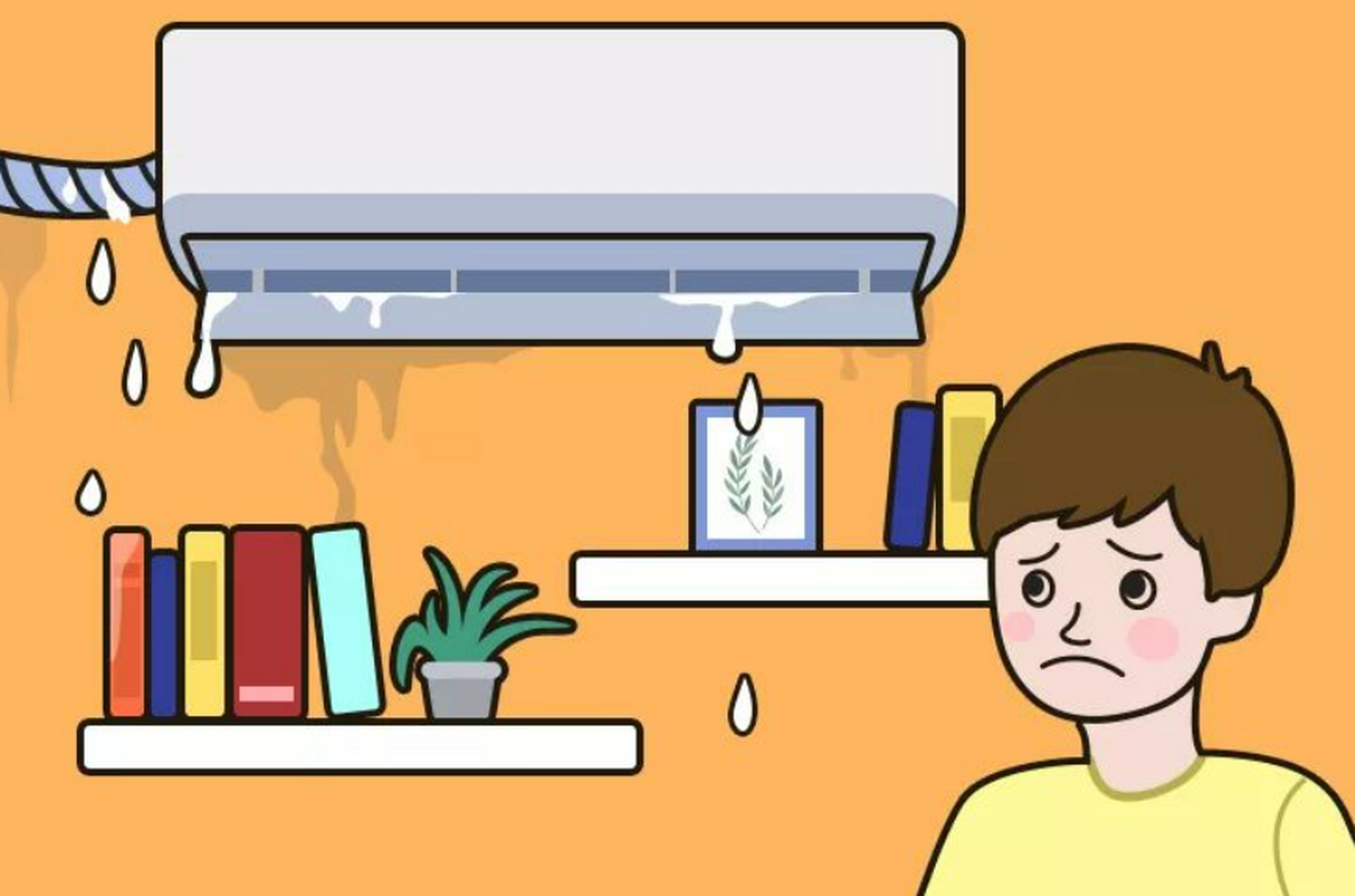 空调屋里漏水原因和解决方法:冷凝水排放问题,过滤网脏堵,蒸发器漏水