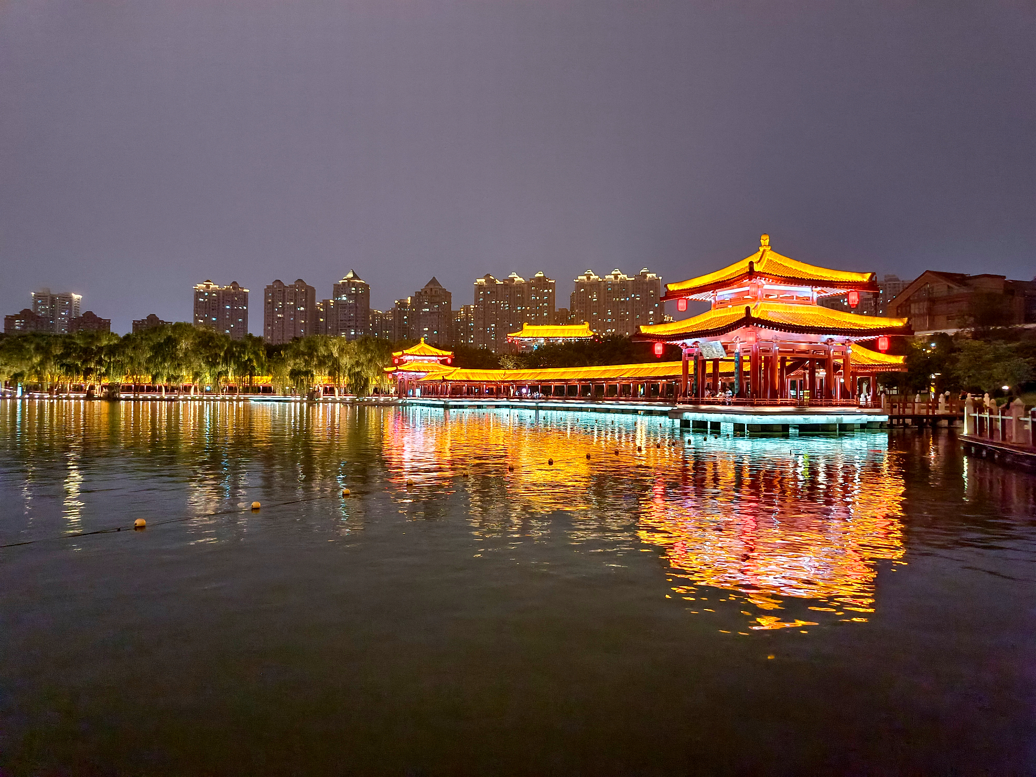 大美西安的夜景