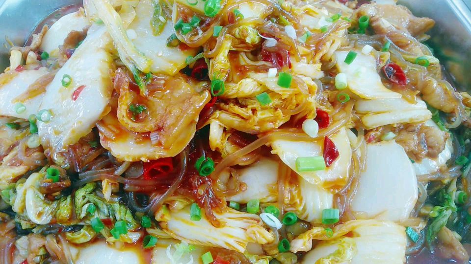 猪肉白菜烩粉条这样做最好吃,鲜香味美开胃爽口,超级下饭