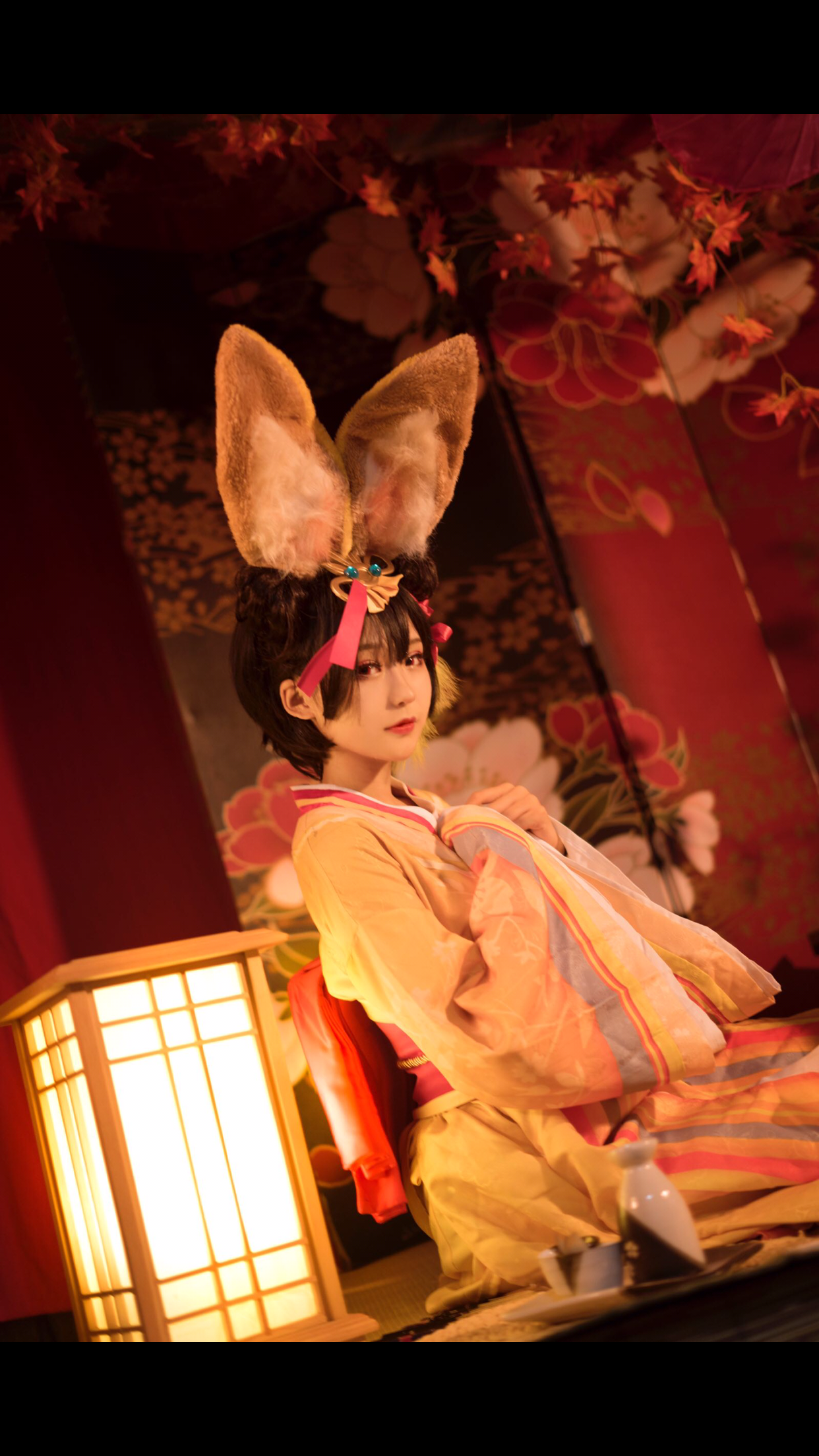 「阴阳师」cos:这个山兔耳朵好大,但是好可爱呀