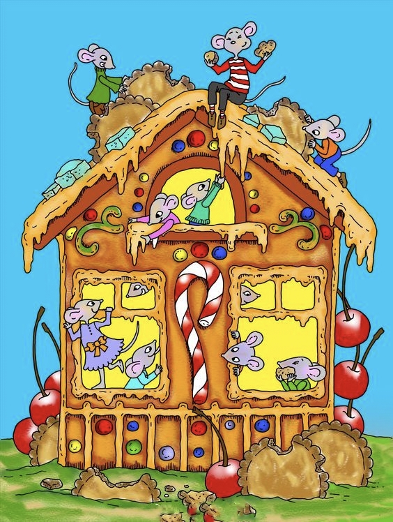 动物画画大全简单房子图片