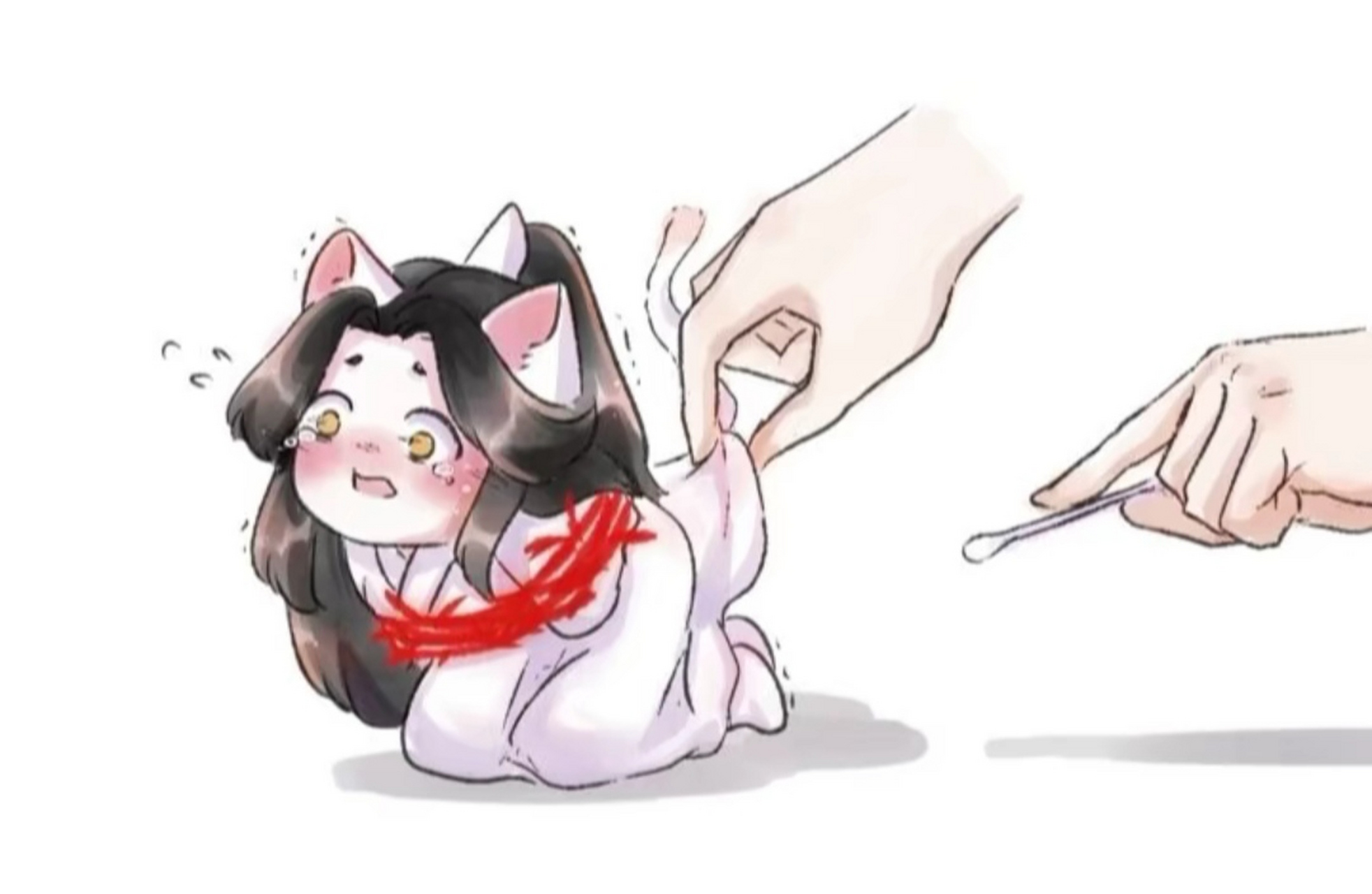 二哈和他的白猫师尊# 棉签[疑问][吃鲸][滑稽]