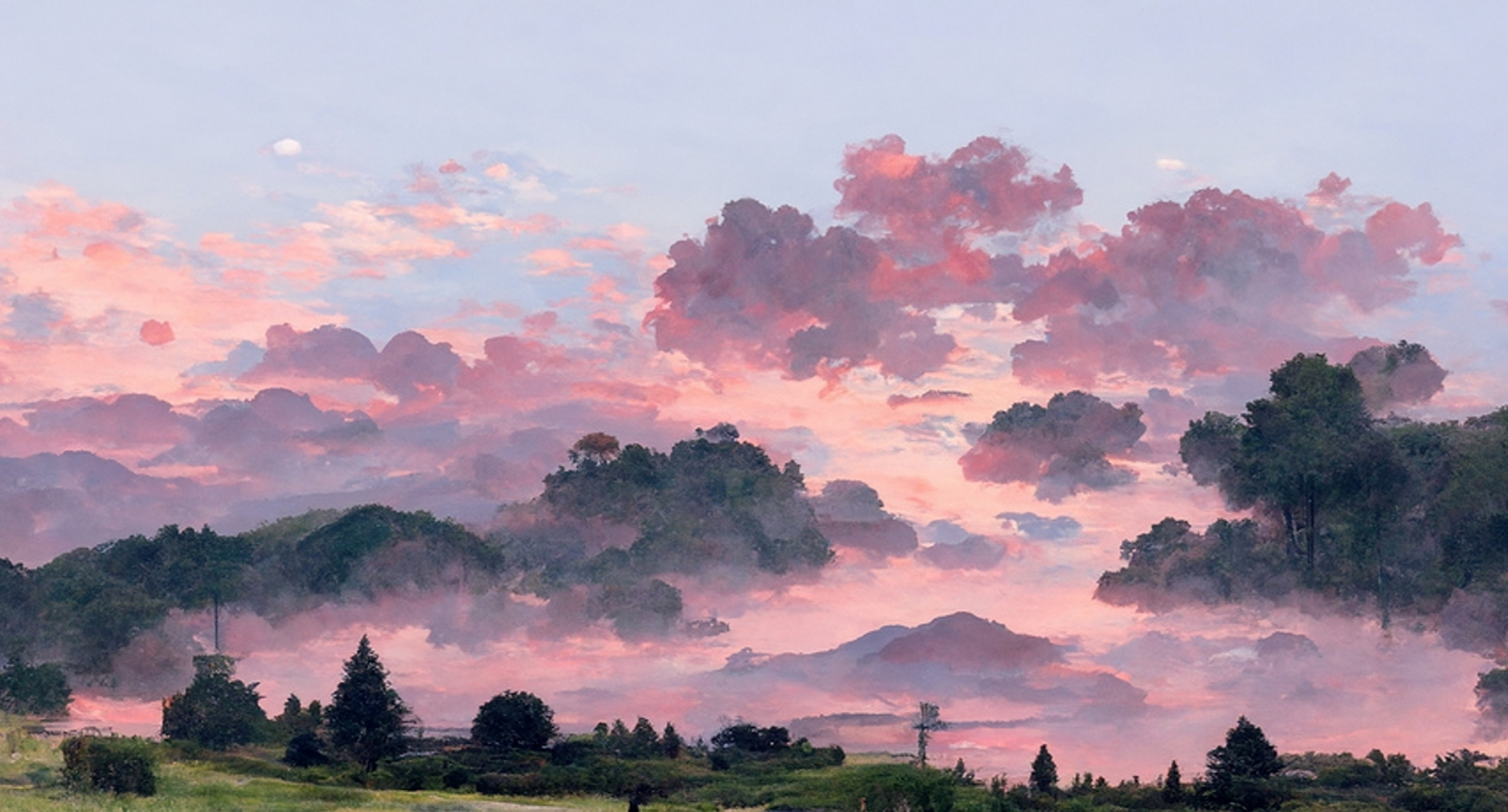 好看的山云背景图来了[并不简单] 还不快快挑张自己喜欢的换上[二哈]