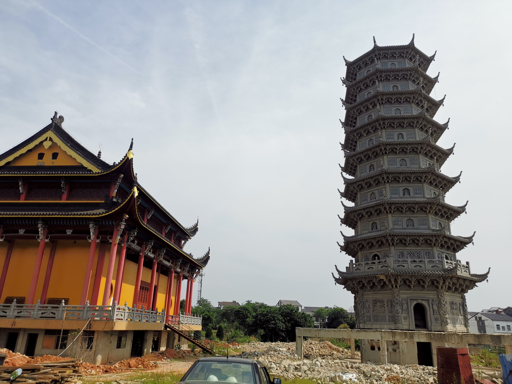 周末骑行武汉黄陂滠水,黄花涝古镇,风景太好了!