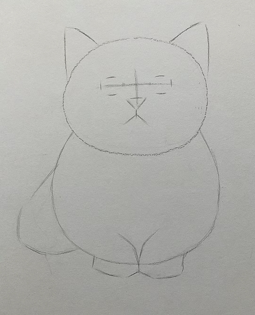 素描小猫的详细步骤画法