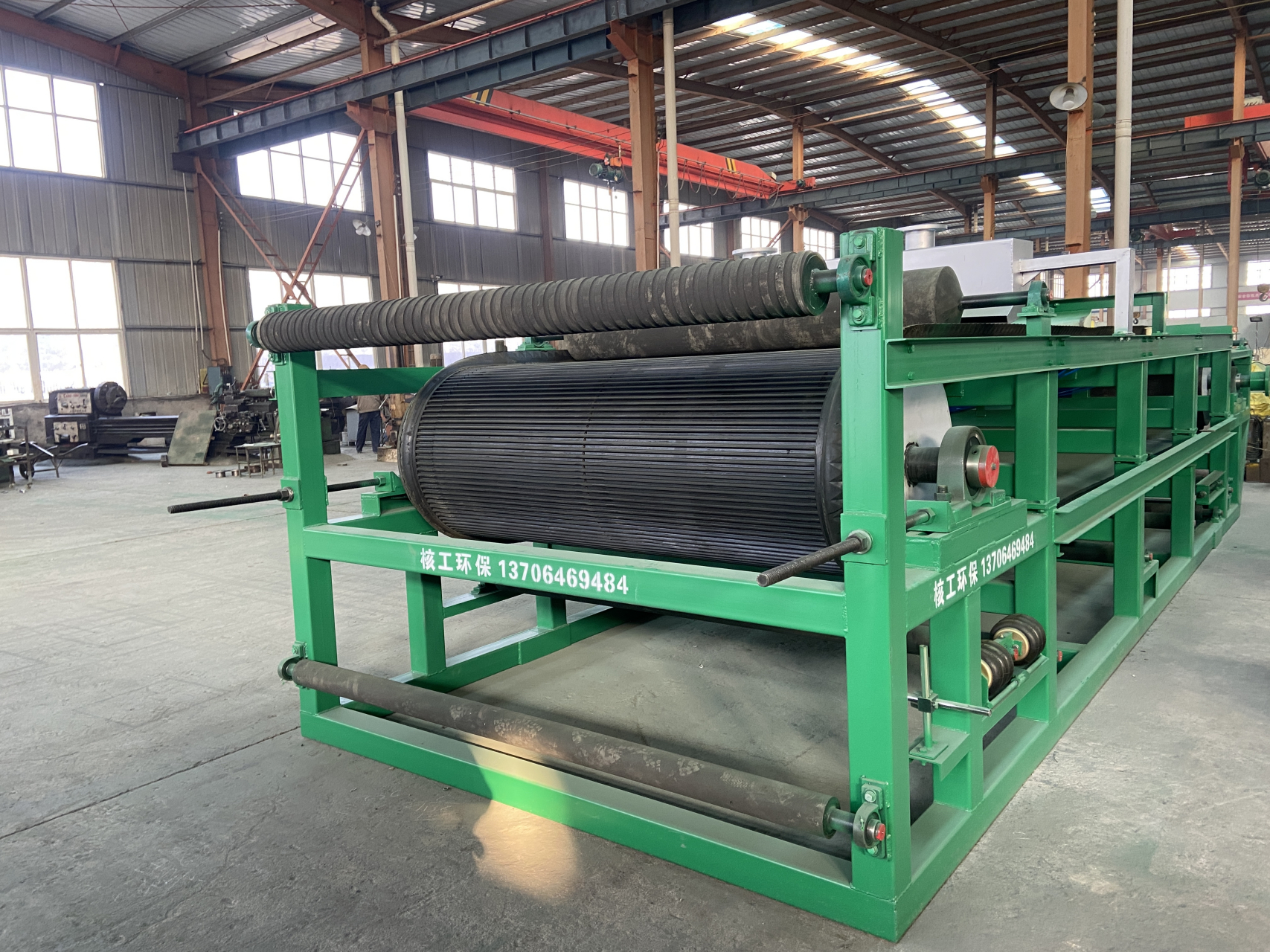 山东核工带式真空过滤机,皮带脱水机