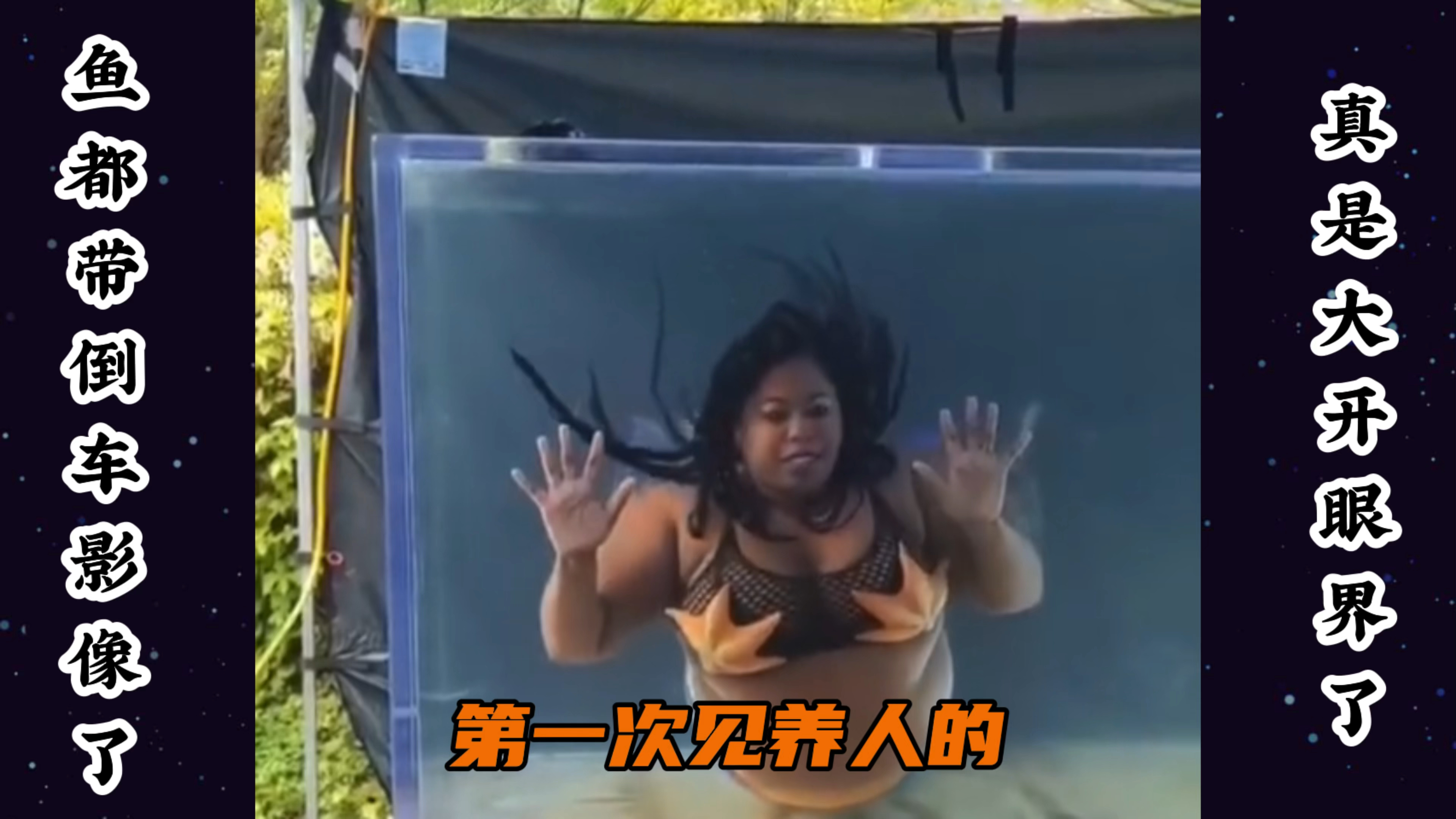 见过养鱼的,养人的我还是第一次见,你们说这是什么鱼呀?